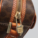 CELINE Macadam Canvas Shoulder Bag PVC Leather Brown Gold Auth 121703-19