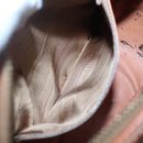 CELINE Macadam Canvas Shoulder Bag PVC Leather Brown Gold Auth 121703-21