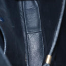 CELINE C Sulky Shoulder Bag Canvas Navy Gold Auth 121704-12