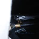 CELINE C Sulky Shoulder Bag Canvas Navy Gold Auth 121704-21