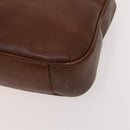 GUCCI Bamboo Shoulder Bag Leather 2way Brown Gold Auth 121718-10