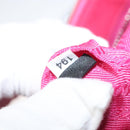 PRADA Chain Shoulder Bag Nylon Pink Silver Auth 121721-23