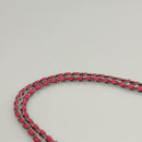 PRADA Chain Shoulder Bag Nylon Pink Silver Auth 121721-8