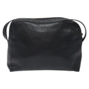 CELINE Shoulder Bag Leather Black Gold Auth 121723-2