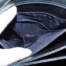 CELINE C Sulky Shoulder Bag Canvas Navy Gold Auth 121724-12