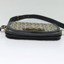 CELINE C Sulky Shoulder Bag Canvas Navy Gold Auth 121724-5