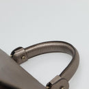 Salvatore Ferragamo Gancini Hand Bag Leather 2way Gold Tone Auth 121739-8