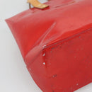 LOUIS VUITTON Monogram Vernis Reade PM Hand Bag Red Rouge M91088 LV Auth 121758-14