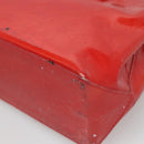 LOUIS VUITTON Monogram Vernis Reade PM Hand Bag Red Rouge M91088 LV Auth 121758-15