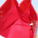 LOUIS VUITTON Monogram Vernis Reade PM Hand Bag Red Rouge M91088 LV Auth 121758-18