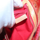 LOUIS VUITTON Monogram Vernis Reade PM Hand Bag Red Rouge M91088 LV Auth 121758-12