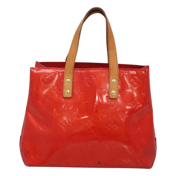 LOUIS VUITTON Monogram Vernis Reade PM Hand Bag Red Rouge M91088 LV Auth 121758 - 0