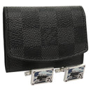LOUIS VUITTON Damier Graphite Cuffs & Cuff Case Cuffs LV Auth 121760-1