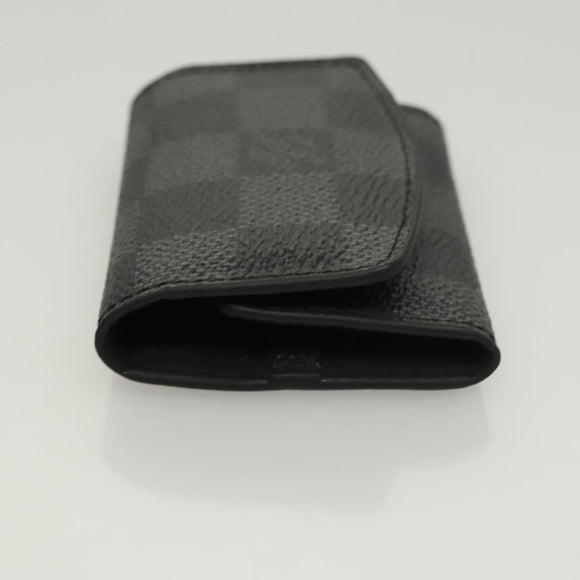 LOUIS VUITTON Damier Graphite Cuffs & Cuff Case Cuffs LV Auth 121760