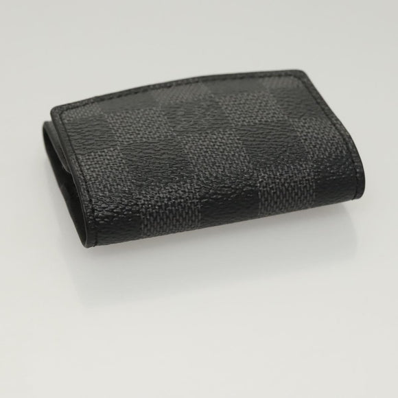 LOUIS VUITTON Damier Graphite Cuffs & Cuff Case Cuffs LV Auth 121760