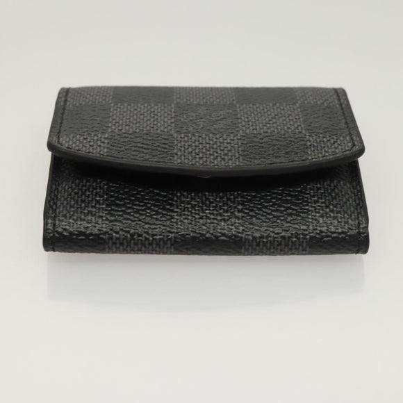 LOUIS VUITTON Damier Graphite Cuffs & Cuff Case Cuffs LV Auth 121760