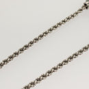 LOUIS VUITTON LV Flower Rope Pendant Necklace Silver tone M02062 LV Auth 121761-18