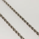 LOUIS VUITTON LV Flower Rope Pendant Necklace Silver tone M02062 LV Auth 121761-5