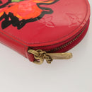 LOUIS VUITTON Vernis Rose Porte Monnaie Chapeau Coin Purse M93690 Auth 121766-11