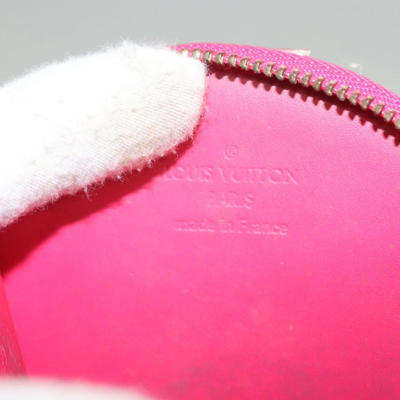 LOUIS VUITTON Vernis Rose Porte Monnaie Chapeau Coin Purse M93690 Auth 121766