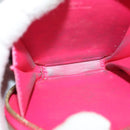 LOUIS VUITTON Vernis Rose Porte Monnaie Chapeau Coin Purse M93690 Auth 121766-15