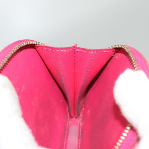 LOUIS VUITTON Vernis Rose Porte Monnaie Chapeau Coin Purse M93690 Auth 121766