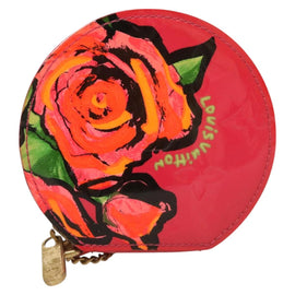 LOUIS VUITTON Vernis Rose Porte Monnaie Chapeau Coin Purse M93690 Auth 121766 - 0