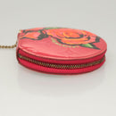 LOUIS VUITTON Vernis Rose Porte Monnaie Chapeau Coin Purse M93690 Auth 121766-4
