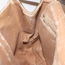 GUCCI GG Plus Supreme Shoulder Bag PVC Beige Gold Auth 121799-20