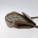 GUCCI GG Plus Supreme Shoulder Bag PVC Beige Gold Auth 121799-3