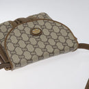 GUCCI GG Plus Supreme Shoulder Bag PVC Beige Gold Auth 121799-6