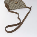 GUCCI GG Plus Supreme Shoulder Bag PVC Beige Gold Auth 121799-7