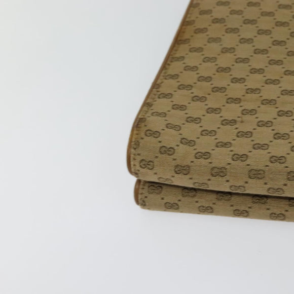 GUCCI Micro GG Canvas Hand Bag Beige Gold Auth 121803