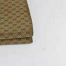 GUCCI Micro GG Canvas Hand Bag Beige Gold Auth 121803-14