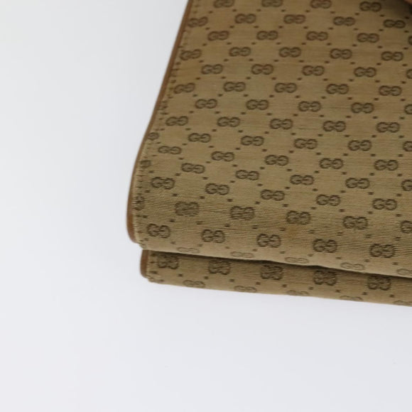 GUCCI Micro GG Canvas Hand Bag Beige Gold Auth 121803