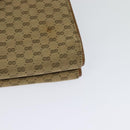 GUCCI Micro GG Canvas Hand Bag Beige Gold Auth 121803-16