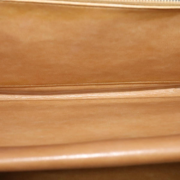 GUCCI Micro GG Canvas Hand Bag Beige Gold Auth 121803