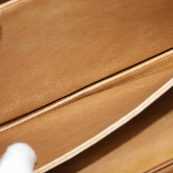 GUCCI Micro GG Canvas Hand Bag Beige Gold Auth 121803