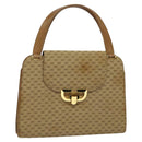 GUCCI Micro GG Canvas Hand Bag Beige Gold Auth 121803-1