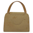 GUCCI Micro GG Canvas Hand Bag Beige Gold Auth 121803-2