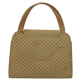 GUCCI Micro GG Canvas Hand Bag Beige Gold Auth 121803 - 0