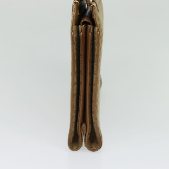 GUCCI Micro GG Canvas Hand Bag Beige Gold Auth 121803