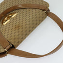 GUCCI Micro GG Canvas Hand Bag Beige Gold Auth 121803-6