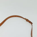 CELINE Macadam Canvas Hand Bag PVC Leather 2way Brown Gold Auth 121807-14