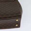 CELINE Macadam Canvas Hand Bag PVC Leather 2way Brown Gold Auth 121807-18