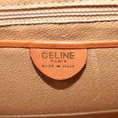CELINE Macadam Canvas Hand Bag PVC Leather 2way Brown Gold Auth 121807-19