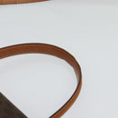 CELINE Macadam Canvas Hand Bag PVC Leather 2way Brown Gold Auth 121807-8