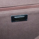 BURBERRY Nova Check Blue Label Tote Bag Wool Beige Silver Auth 121808-10