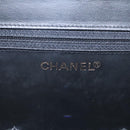 CHANEL Vanity Bag Patent Leather 2way Black Gold CC Auth 121811-20