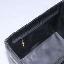 CHANEL Vanity Bag Patent Leather 2way Black Gold CC Auth 121811-24